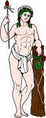 Gods and Goddesses Clipart image: Bacchus