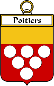 French Coat of Arms Badge for Poitiers