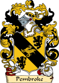 English or Welsh Family Coat of Arms (v.23) for Pembroke (St. Alban