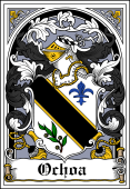 Spanish Coat of Arms Bookplate for Ochoa