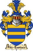 Irish Family Coat of Arms (v.23) for Fitz-Eustace