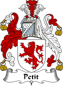 English Coat of Arms for the family Petit