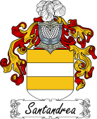 Araldica Italiana Coat of arms used by the Italian family Santandrea