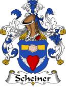 German Wappen Coat of Arms for Scheiner