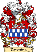 English or Welsh Family Coat of Arms (v.23) for Downing (Essex)