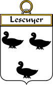 French Coat of Arms Badge for Lescuyer (Cuyer l