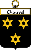 French Coat of Arms Badge for Chauvel