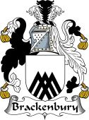 English Coat of Arms for the family Brackenbury