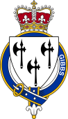 British Garter Coat of Arms for Gibbs (Ireland and England)