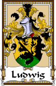German Coat of Arms Wappen Bookplate  for Ludwig