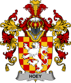 Irish Family Coat of Arms (v.25b) Hoey or O