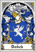 Polish Coat of Arms Bookplate for Dobek