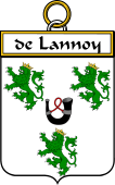 French Coat of Arms Badge for de Lannoy (Lannoy de)