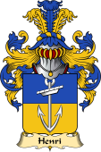 French Family Coat of Arms (v.23) for Henri