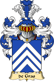 French Family Coat of Arms (v.23) for Gras (de)