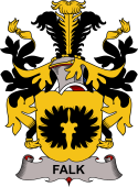 Coat of arms used by the Danish family Falk