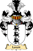 English Coat of Arms (v.23) for the family Lovet or Lovett