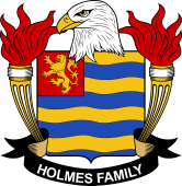 Coat of arms used by the Holmes family in the United States of America