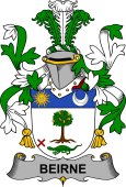 Irish Coat of Arms for Beirne or O