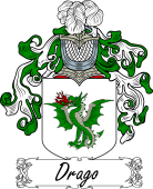 Araldica Italiana Coat of arms used by the Italian family Drago