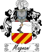 Araldica Italiana Coat of arms used by the Italian family Magnani