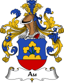 German Wappen Coat of Arms for Au (Von der)