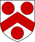 English Family Shield for Sherar or Sherard