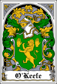 Irish Coat of Arms Bookplate for O