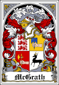 Irish Coat of Arms Bookplate for McGrath