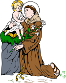 Catholic Saints Clipart image: St Anthony of Padua