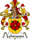 German Wappen Coat of Arms for Lehmann