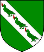 Irish Family Shield for Wickham or Wycomb