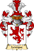 French Family Coat of Arms (v.23) for Levèque (Evèque l