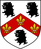 English Family Shield for Slegge or Slegg