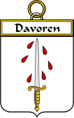 Irish Badge for Davoren or O