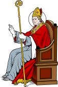 Catholic Saints Clipart image: St Bernward