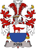 Coat of arms used by the Danish family Foss