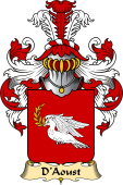 French Family Coat of Arms (v.23) for Aoust (d