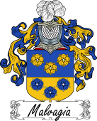 Araldica Italiana Coat of arms used by the Italian family Malvagia