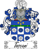 Araldica Italiana Coat of arms used by the Italian family Toscani