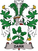 Coat of arms used by the Danish family Darr