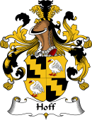 German Wappen Coat of Arms for Hoff