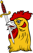 Cock Head Holding Sword