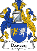 English Coat of Arms for the family Dancey or Dancy