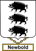 English Coat of Arms Shield Badge for Newbold