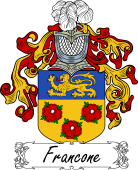 Araldica Italiana Coat of arms used by the Italian family Francone