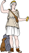 Gods and Goddesses Clipart image: Artemis Soleia