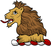 Family crest from England for Williams - A lion