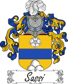 Araldica Italiana Coat of arms used by the Italian family Sassi