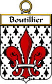 French Coat of Arms Badge for Boutillier